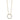 14k Gold Polished Diamond Circle Necklace - 18 Inch Statement Piece - Image 2