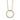14k Gold Polished Diamond Circle Necklace - 18 Inch Statement Piece - Image 1