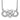 10k White Gold Diamond Heart Infinity Necklace, 18-inch - Image 1
