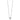 14k White Gold Diamond Halo Cluster Necklace - 18 Inch - Image 2