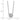 14k White Gold Diamond Halo Cluster Necklace - 18 Inch - Image 4