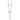 14k White Gold Diamond Bezel-Set Dangle Necklace, 18-Inch - Image 1