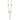 14k Polished 3/8 carat Diamond Bezel-set Dangles 5-station 18 inch Necklace - Image 1
