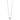 14k White Gold 1/4 carat Diamond Fancy Swirl Circle 18 inch Necklace - Image 2