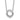 14k White Gold 1/4 carat Diamond Fancy Swirl Circle 18 inch Necklace - Image 1