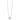 14k White Gold 1/2 carat Diamond Fancy Swirl Circle 18 inch Necklace - Image 2