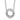 14k White Gold 1/2 carat Diamond Fancy Swirl Circle 18 inch Necklace - Image 1