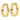 14k Gold Polished Flat Tube Hoop Earrings - Image 1