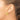 14k 8x20mm Polished Flat Tube Omega Back Hoop Earrings - Image 2