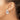 14k White Gold Polished Flat Tube Hoop Earrings - Modern Chic Style - Image 3