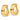 14k Gold Polished Flat Tube Hoop Earrings - Chic Everyday Style - Image 1
