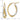 14k Two-Tone Twist Oval Hoop Earrings - Textured & Polished - Image 3