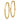 14k Gold Polished Round Tube Hoop Earrings - Trendy 52mm Design - Image 2