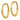 14k Gold Polished Round Tube Hoop Earrings - 35mm Stylish Statement - Image 2