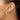 14k Gold Diamond-Cut Round Hoop Earrings - Modern Omega Back Design - Image 3