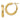 14k Gold Diamond-Cut Round Hoop Earrings - Modern Omega Back Design - Image 1