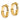 14k Gold Polished Flat Tube Hoop Earrings - Chic Lightweight Style - Image 2