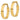 14k Gold High Polished Flat Tube Hoop Earrings - Image 2