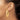 14k Gold High-Polished Oval Tube Hoop Earrings - Image 3