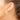 14k Gold High-Polished Omega Back Tube Hoop Earrings - Image 3