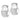 14k White Gold High-Polished Tube Hoop Earrings - 27mm Statement Style - Image 2