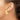 14k Gold Polished Oval Tube Hoop Earrings - Image 3