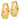 14k Gold High-Polish Oval Tube Hoop Earrings - Image 2