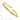 Sterling Silver Gold-tone Polished Wavy Hinged Bangle - Image 2