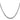 Sterling Silver Rhodium-plated 3.75mm Diamond-cut Rope Chain - Image 2