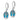 Sterling Silver Rhod-plated Creat Opal Tree of Life Leverback Earrings - View 2