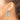 Sterling Silver Rhodium-plated Polished Bead Hoop Earrings - Image 3