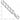 Sterling Silver Rhodium-plated 10.3mm D/C Square Curb Chain - Image 2