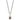Sterling Silver Flash Gold-plated CZ Purple Stone Necklace - Image 2
