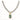 Sterling Silver Flash Gold-plated Clear and Blue CZ 16 inch Necklace - Image 3