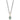 Sterling Silver Flash Gold-plated Clear and Blue CZ 16 inch Necklace - Image 2