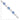 Sterling Silver RH-plated Created Blue Cats Eye w/ 1in ext Bracelet - Image 3