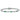 Sterling Silver Rhodium-plated Green and White CZ 7.25in Tennis Bracelet - Image 3