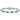 Sterling Silver Rhodium-plated White and Green CZ Link Bracelet - Image 3