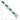 Sterling Silver Rhodium-plated White and Green CZ Link Bracelet - Image 4