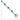 Sterling Silver Rhodium-plated White and Green CZ Link Bracelet - Image 4