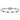Sterling Silver Rhodium-plated White and Red CZ Link Bracelet - Image 3