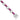 Sterling Silver Rhodium-plated White and Red CZ Link Bracelet - Image 1