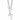 Sterling Silver E-Coated Double Open Cross Toggle 18in Necklace