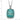 Sterling Silver RH-pl Oxidized Compressed Turquoise w/1.75in ext Necklace - Image 4
