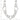 Sterling Silver Polished Triangle Round and Oval Link 17.5 inch Necklace - Image 5