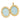 1/20 14K Gold Filled 34mm Enameled Flower Oval Locket - View 5