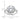 Sterling Silver Rhodium-plated CZ Ring - Image 2