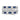 Sterling Silver Rhodium plated Blue & White CZ 3 Band Set - Image 3