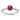 Sterling Silver Rh-plated-plated 1.43R Ruby and .12WT White Topaz Ring - Image 1
