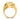 14k Gold Polished Swirl Dome Ring – Modern Statement Jewelry - Image 1